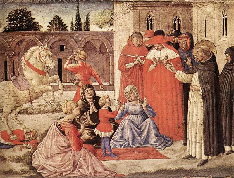 GOZZOLI, Benozzo St Dominic Reuscitates Napoleone Orsini g oil painting image